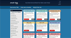 Desktop Screenshot of email-lists.com